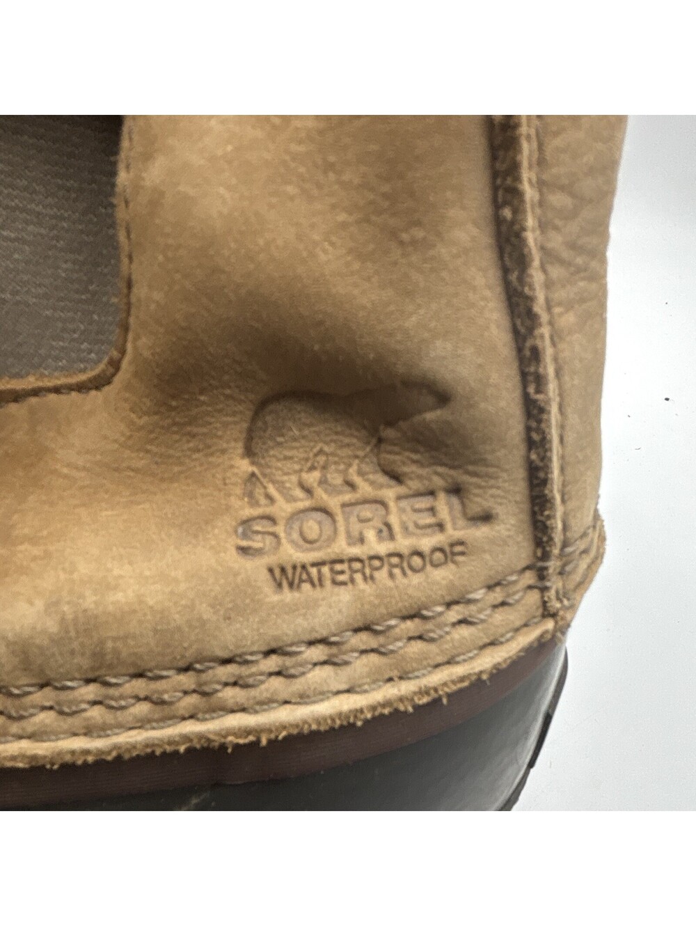 Sorel Men’s Waterproof Duck Chelsea Pull-On Ankle Boots Brown/Black Size 14 - Picture 7 of 10